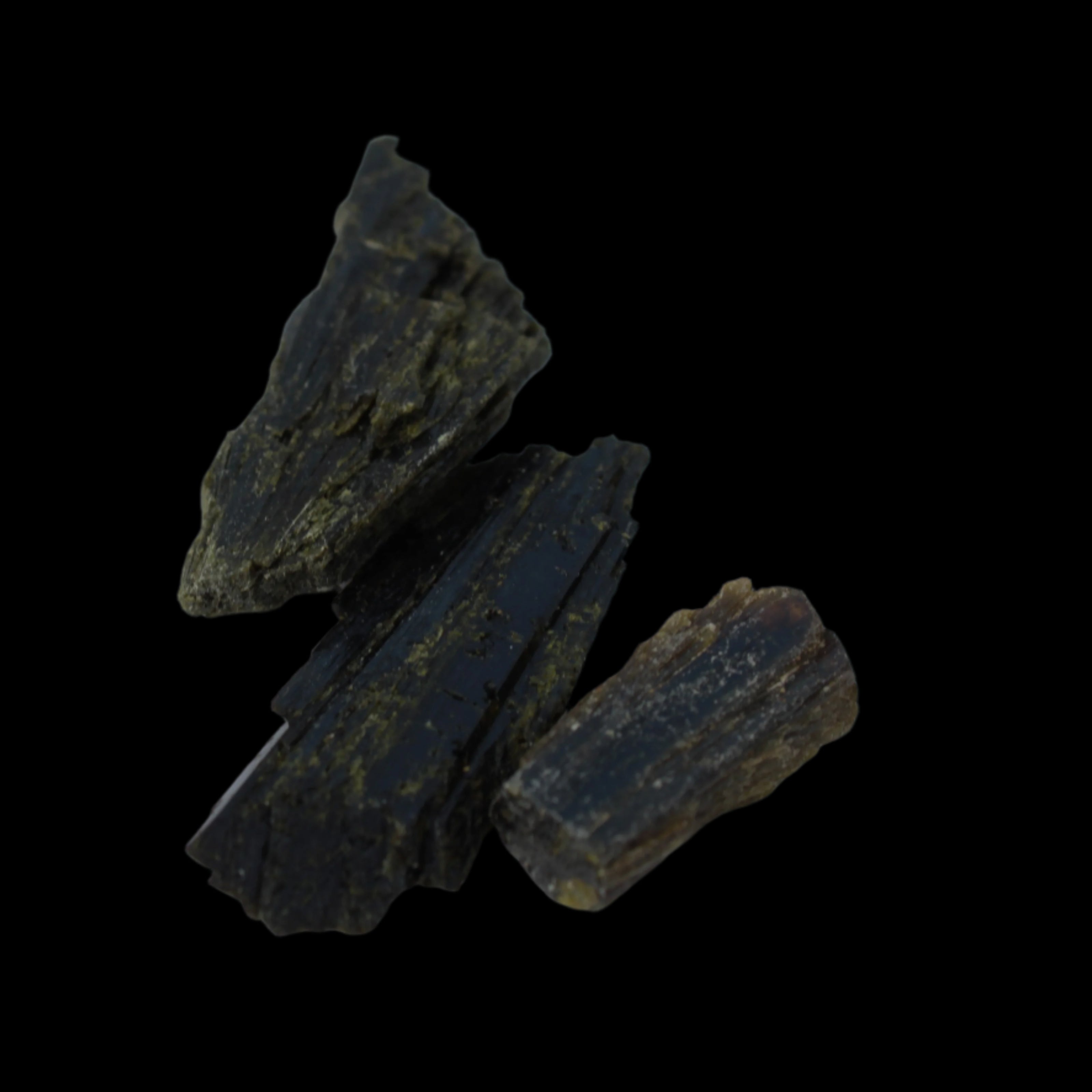 Epidote 3 crystals 44.9ct 9g in sunshine  - Rocks and Things Store