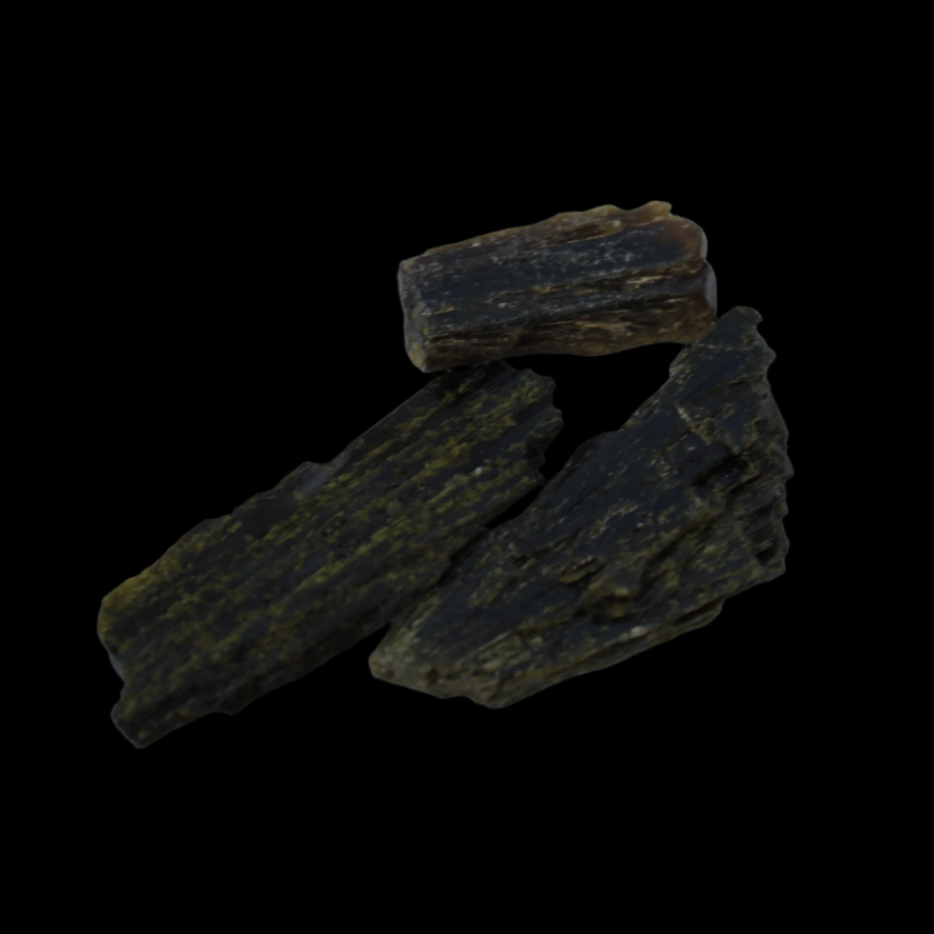 Epidote 3 crystals 44.9ct 9g in sunshine  - Rocks and Things Store