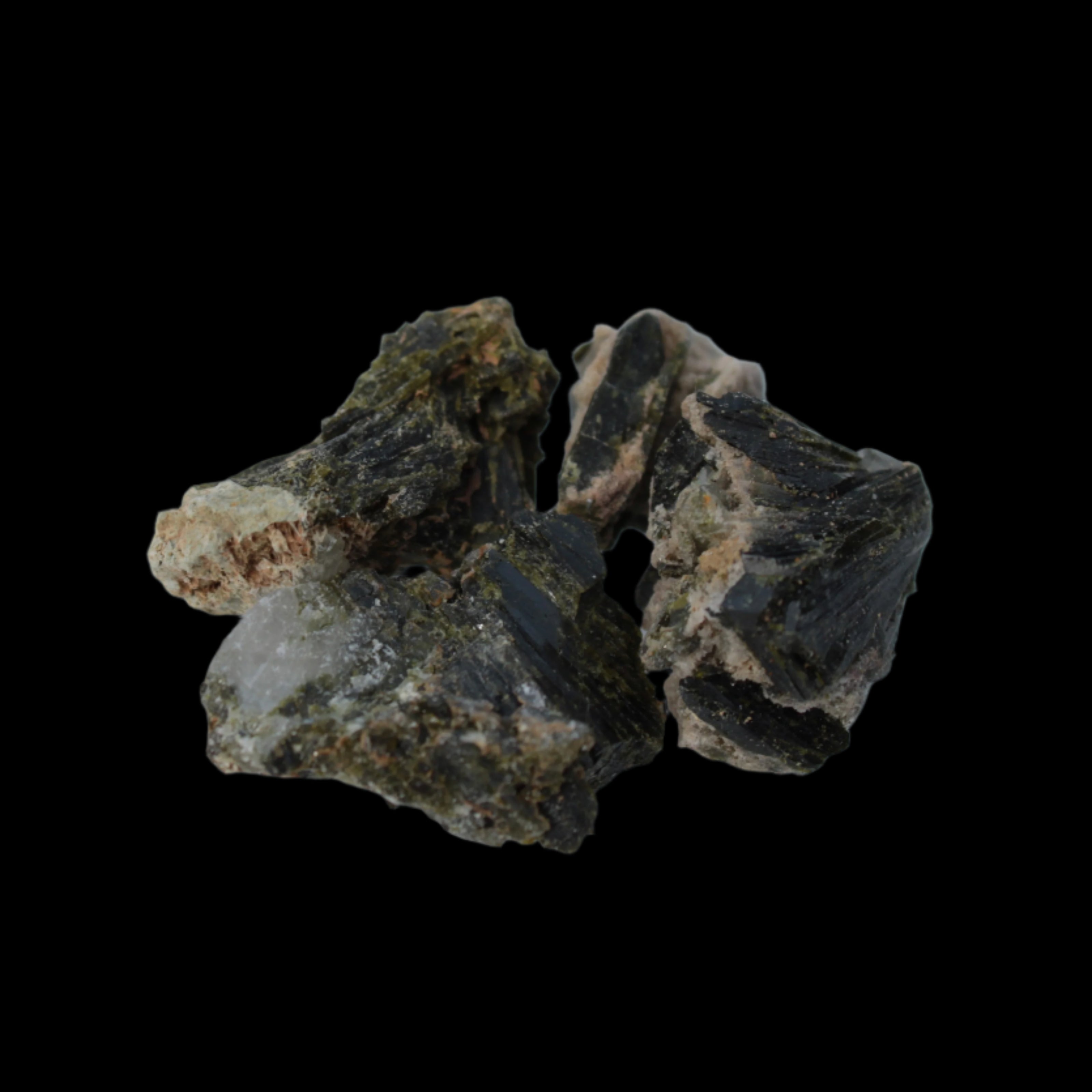 Epidote 4 clusters 75ct 15g in sunshine - Rocks and Things Store