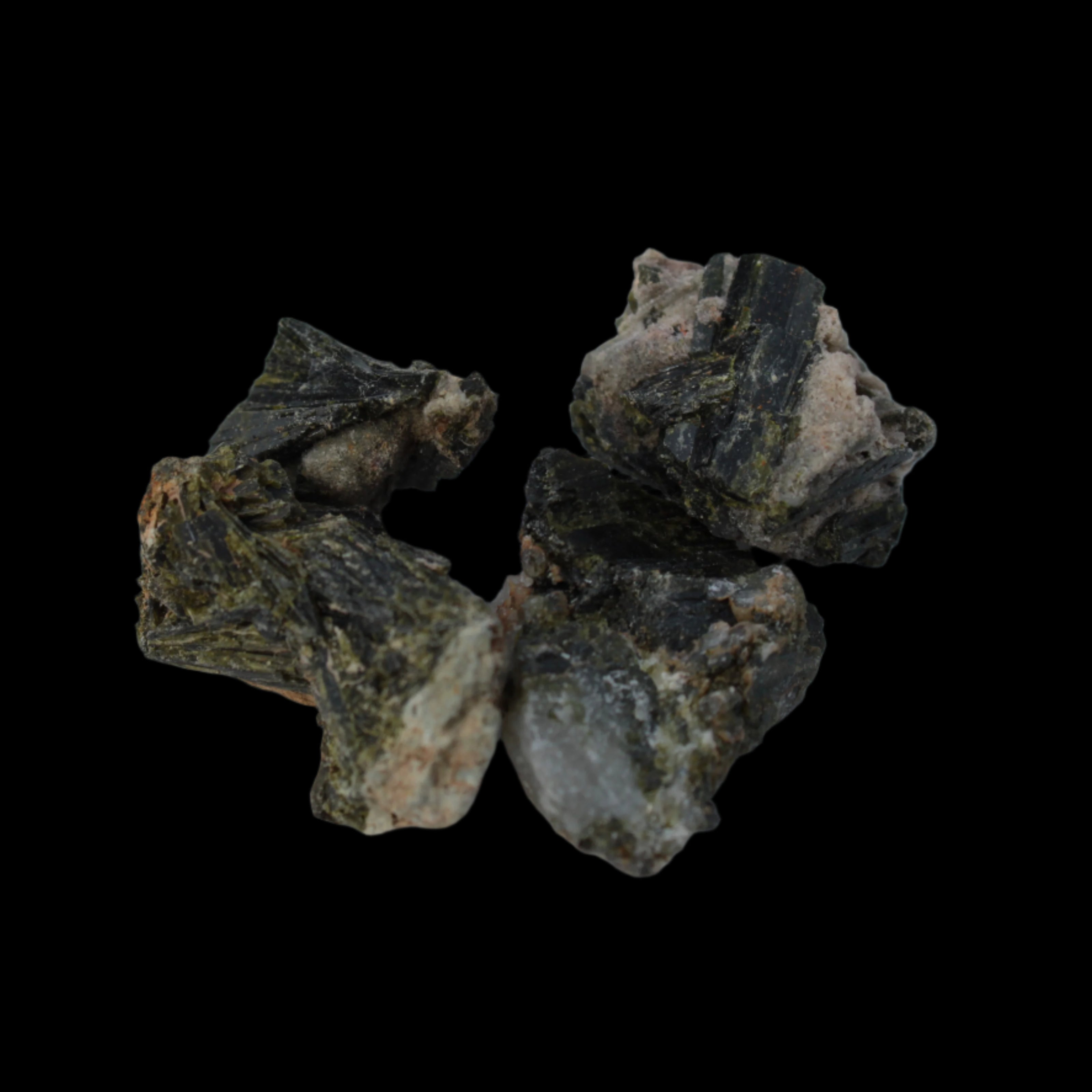 Epidote 4 clusters 75ct 15g in sunshine - Rocks and Things Store