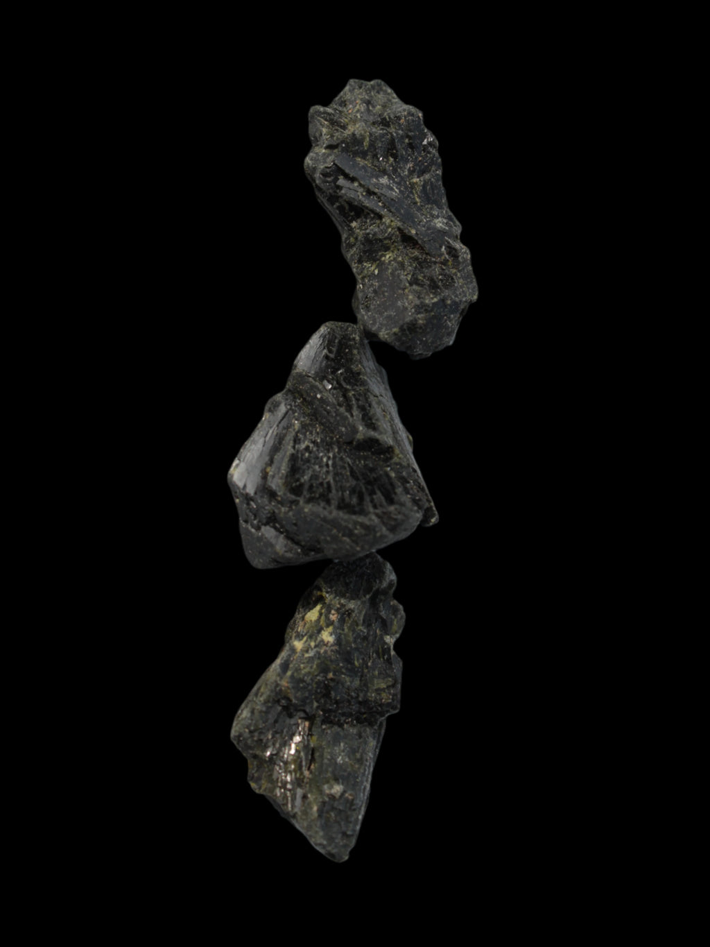 Epidote 3 clusters 81-82ct 16g in sunlight - Rocks and Things Store