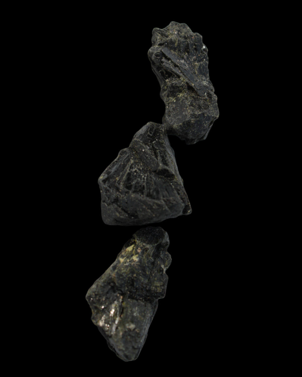 Epidote 3 clusters 81-82ct 16g in sunlight - Rocks and Things Store