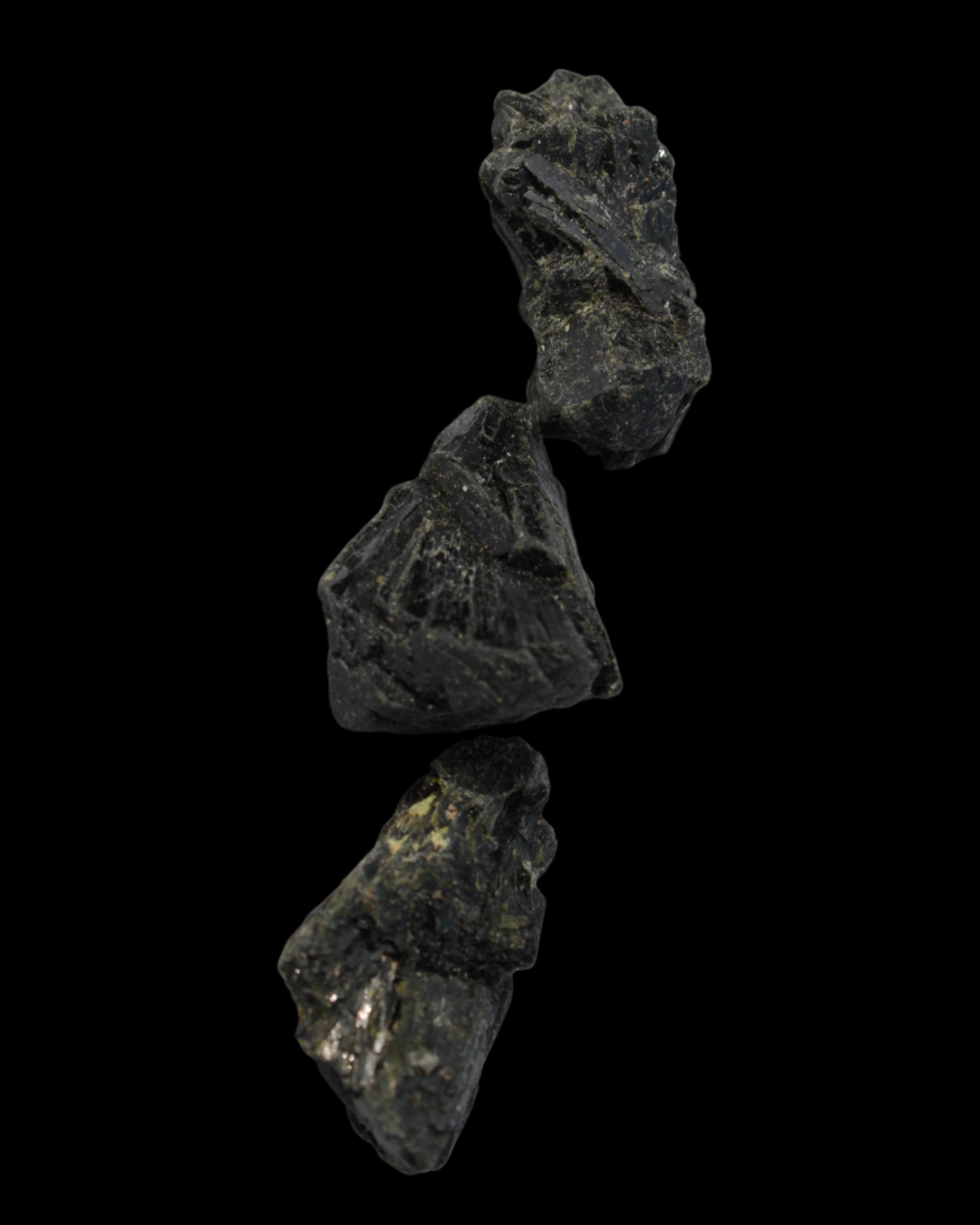 Epidote 3 clusters 81-82ct 16g in sunlight - Rocks and Things Store