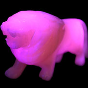 Mangano Calcite hand-carved lion 1189g Rocks and Things