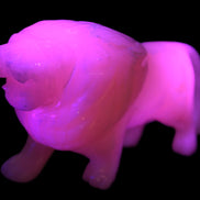 Mangano Calcite hand-carved lion 1189g Rocks and Things