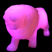 Mangano Calcite hand-carved lion 1189g Rocks and Things