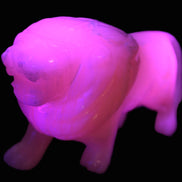 Mangano Calcite hand-carved lion 1189g Rocks and Things