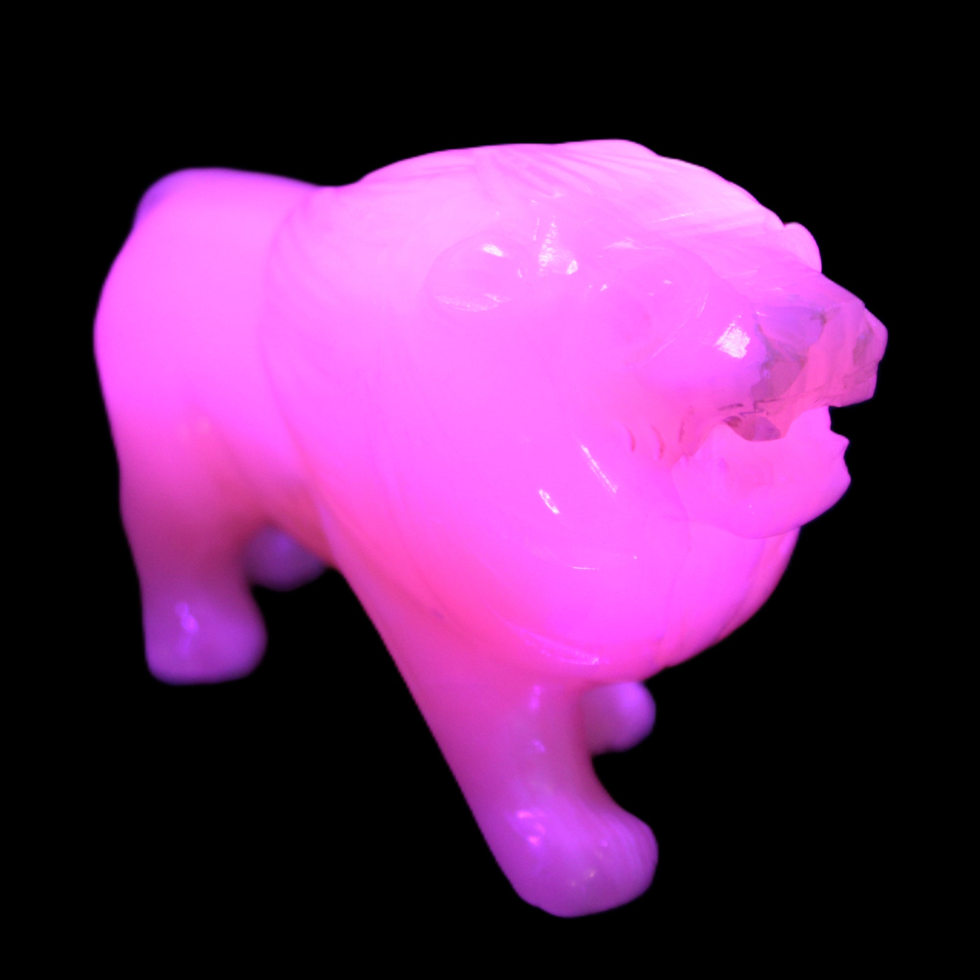 Mangano Calcite hand-carved lion 1189g Rocks and Things