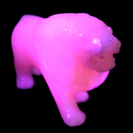 Mangano Calcite hand-carved lion 1189g Rocks and Things