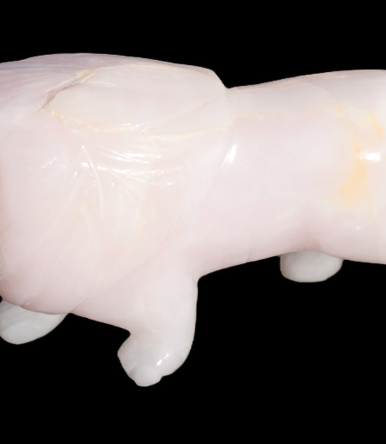Mangano Calcite hand-carved lion 1189g Rocks and Things