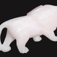 Mangano Calcite hand-carved lion 1189g Rocks and Things