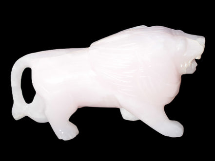 Mangano Calcite hand-carved lion 1189g Rocks and Things