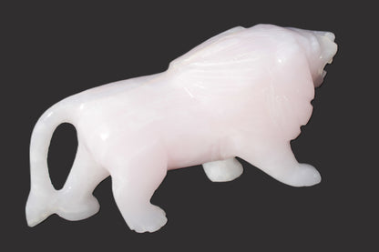 Mangano Calcite hand-carved lion 1189g Rocks and Things