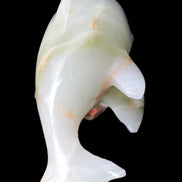 Leaping Dolphin hand-carved Afghan Jade 206.3g Rocks and Things