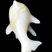 Leaping Dolphin hand-carved Afghan Jade 206.3g Rocks and Things