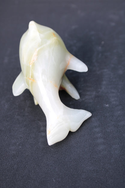 Leaping Dolphin hand-carved Afghan Jade 206.3g Rocks and Things