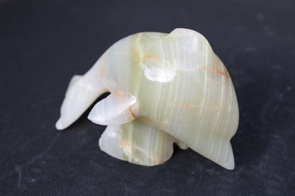 Leaping Dolphin hand-carved Afghan Jade 206.3g Rocks and Things