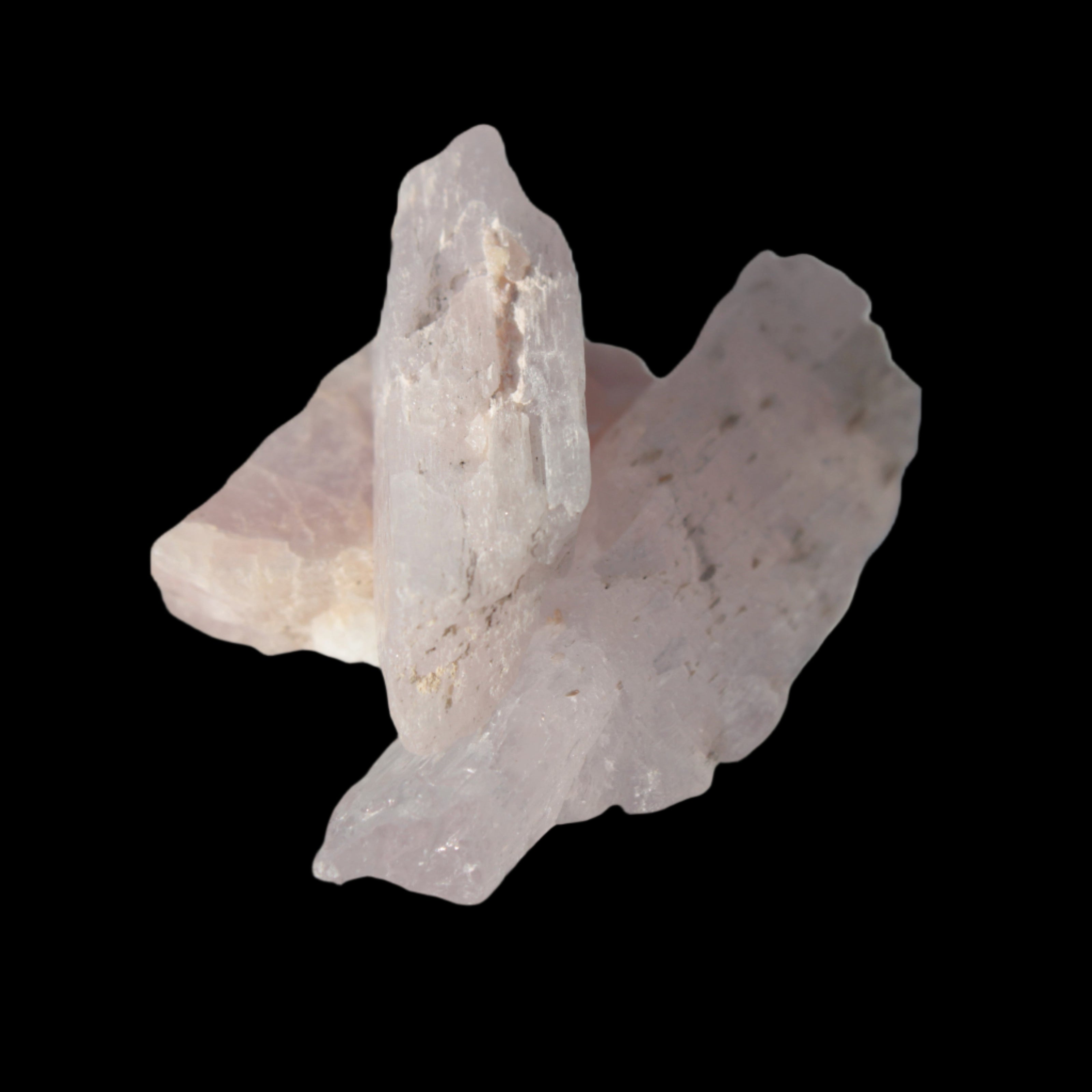 Lilac Kunzite 3 crystals from Afghanistan 28/44mm 78.5ct 15.7g in sunlight - Rocks and Things Store