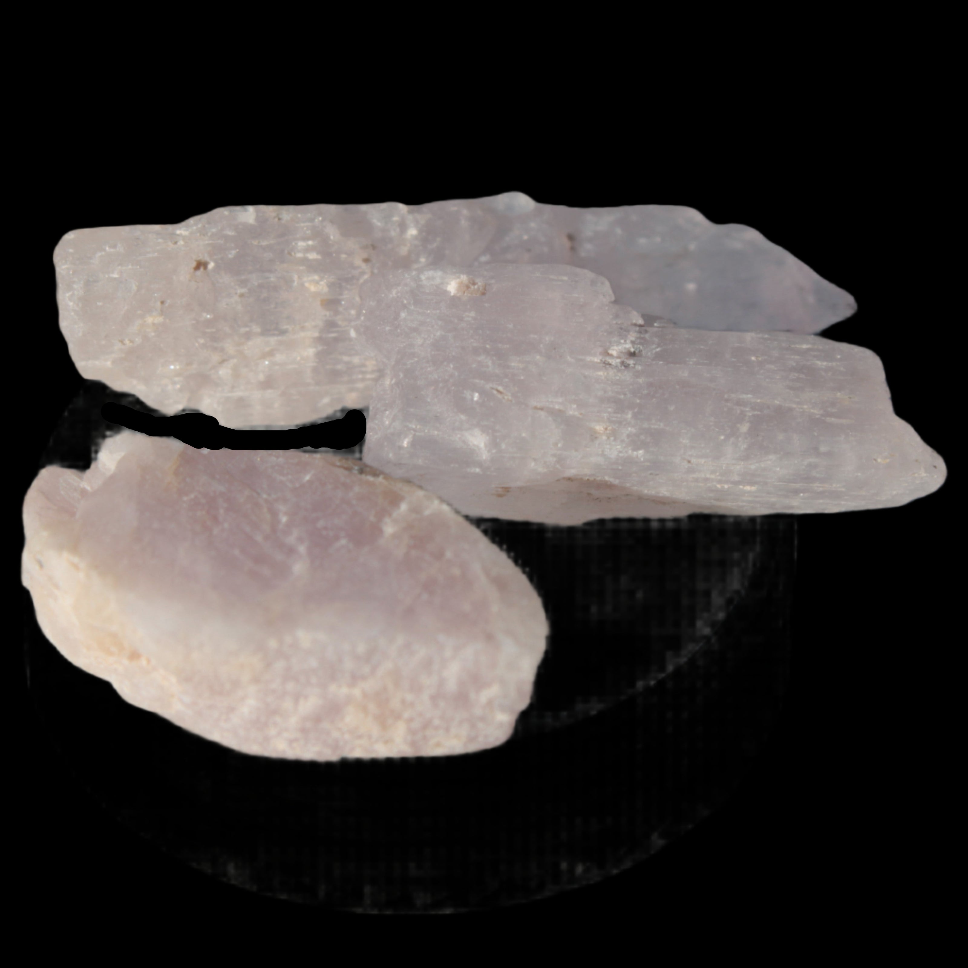 Lilac Kunzite 3 crystals from Afghanistan 28/44mm 78.5ct 15.7g in sunlight - Rocks and Things Store