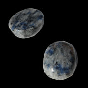 Two Sodalite cabochons 4.5g in sunshine- Rocks and Things Store