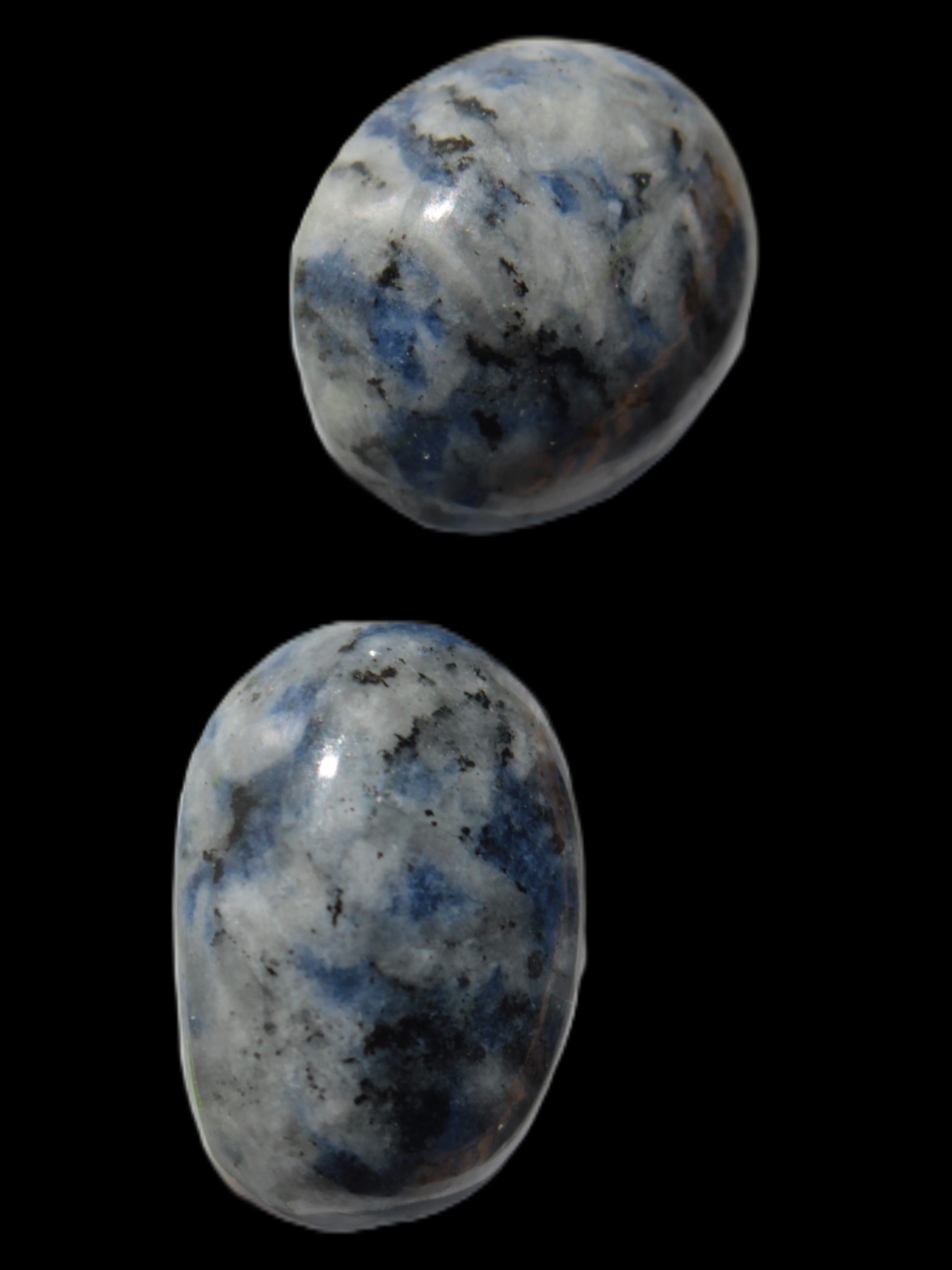 Two Sodalite cabochons 4.5g in sunshine- Rocks and Things Store