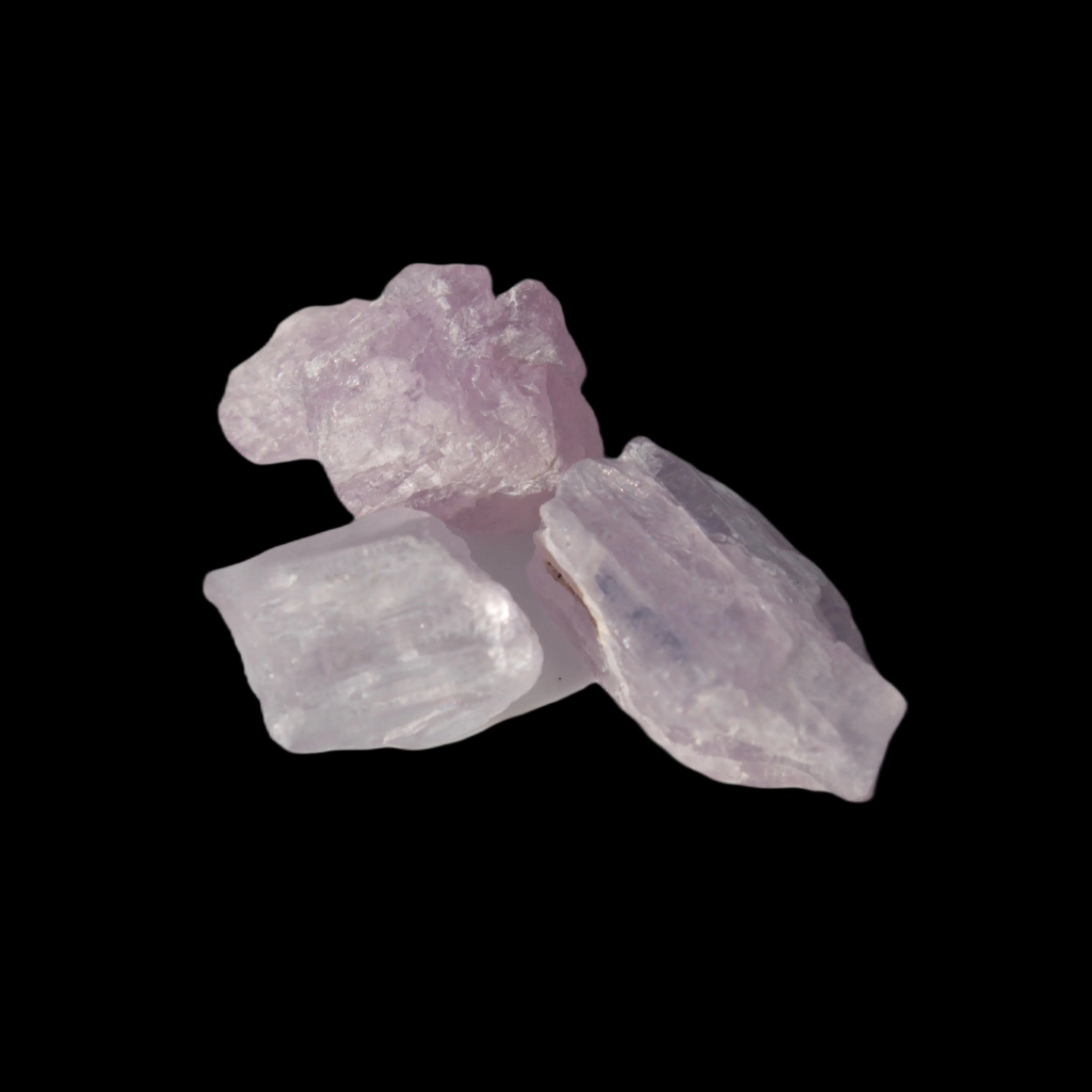 Pink/Lilac Kunzite 3 crystals from Afghanistan 45.9ct 9.2g in sunlight - Rocks and Things Store