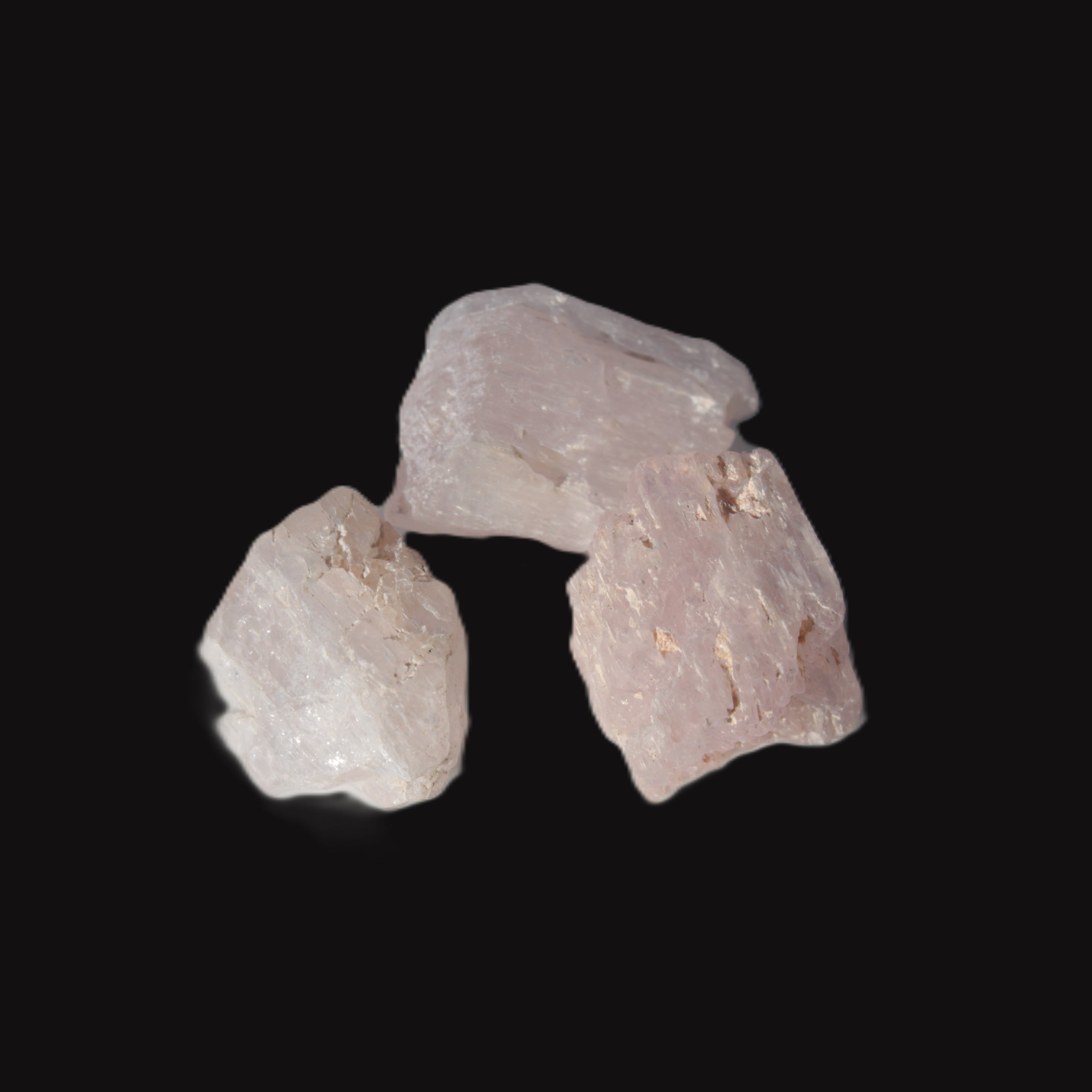 Pink/Lilac Kunzite 3 crystals from Afghanistan 45.9ct 9.2g in sunlight - Rocks and Things Store