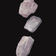 Pink/Lilac Kunzite 3 crystals from Afghanistan 45.9ct 9.2g in sunlight - Rocks and Things Store