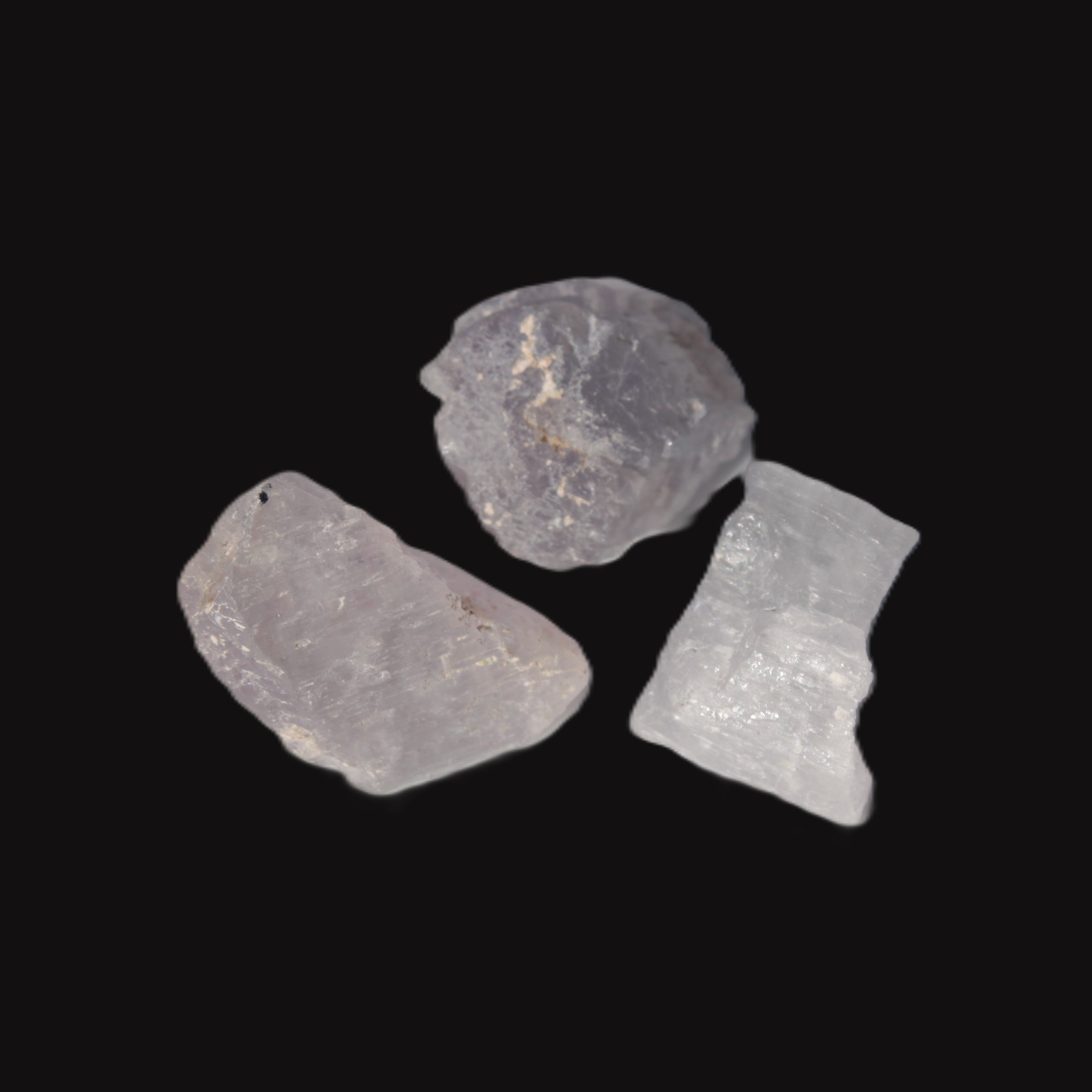 Pink/Lilac Kunzite 3 crystals from Afghanistan 45.9ct 9.2g in sunlight - Rocks and Things Store