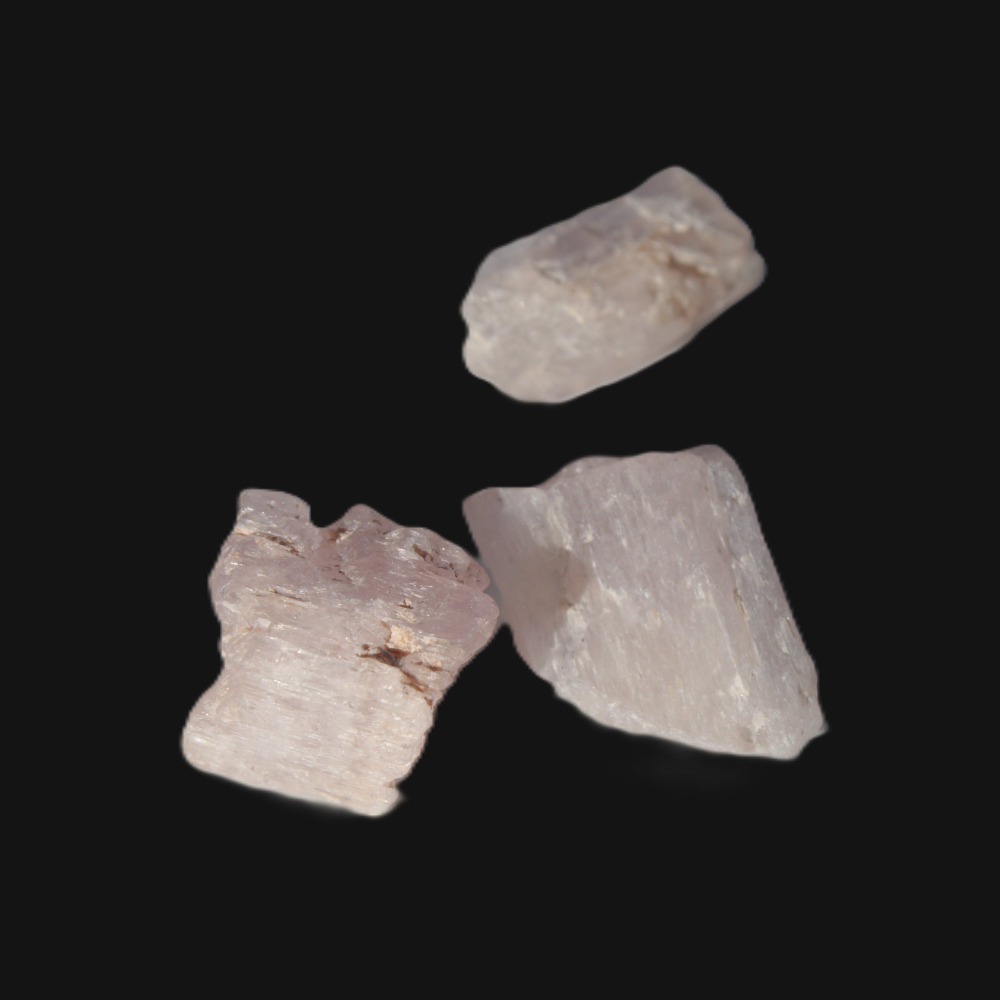 Pink/Lilac Kunzite 3 crystals from Afghanistan 45.9ct 9.2g in sunlight - Rocks and Things Store