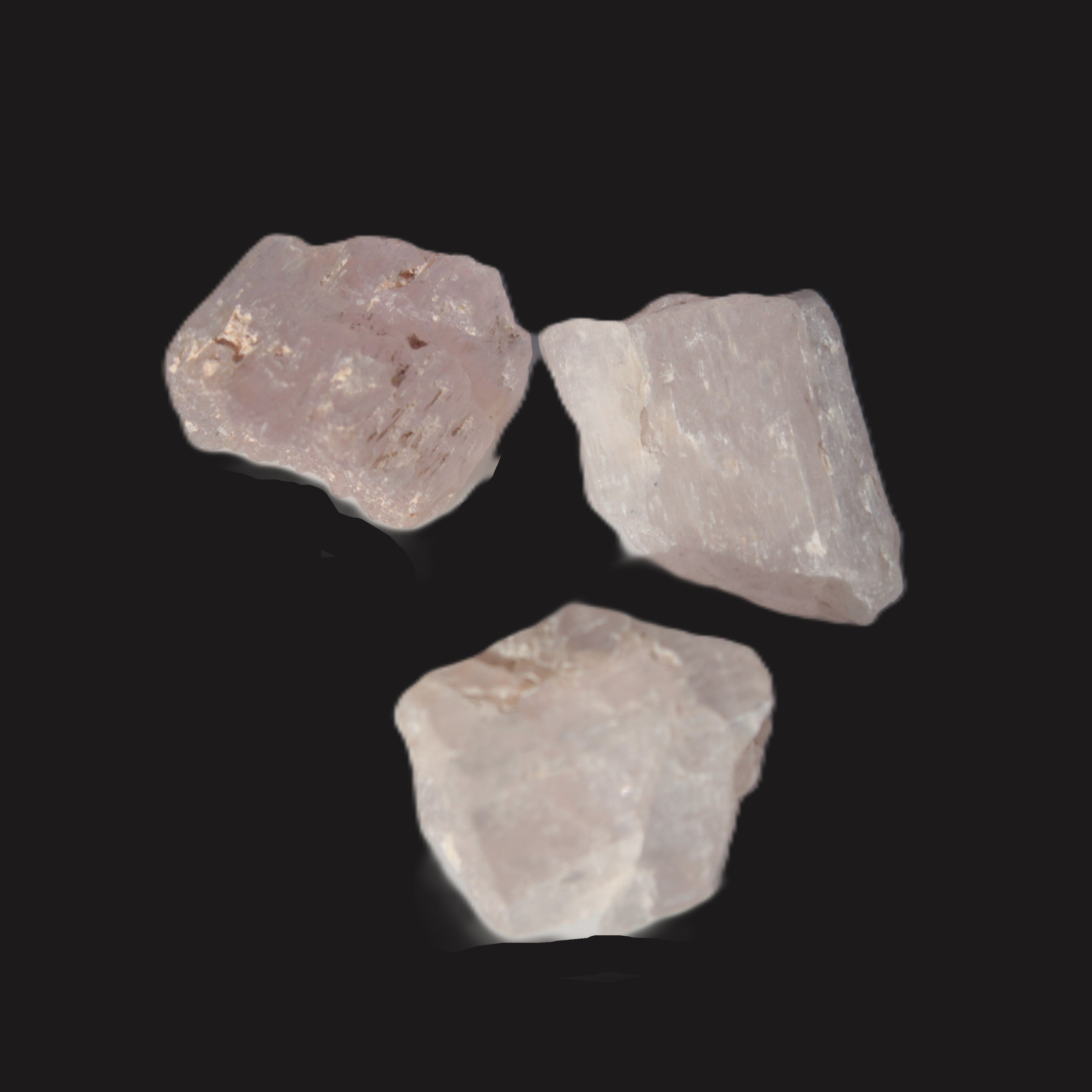 Pink/Lilac Kunzite 3 crystals from Afghanistan 45.9ct 9.2g in sunlight - Rocks and Things Store