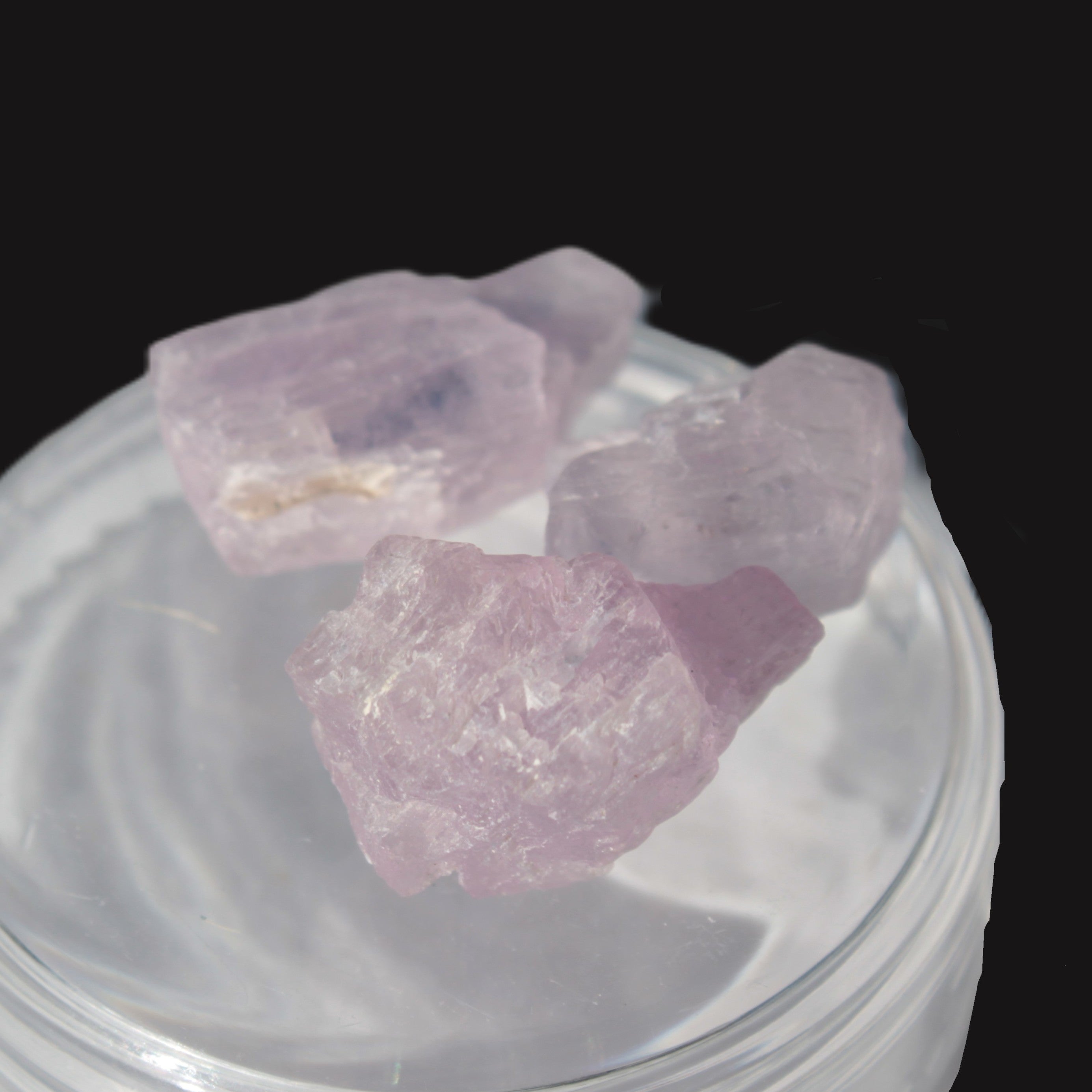 Pink/Lilac Kunzite 3 crystals from Afghanistan 7g Rocks and Things