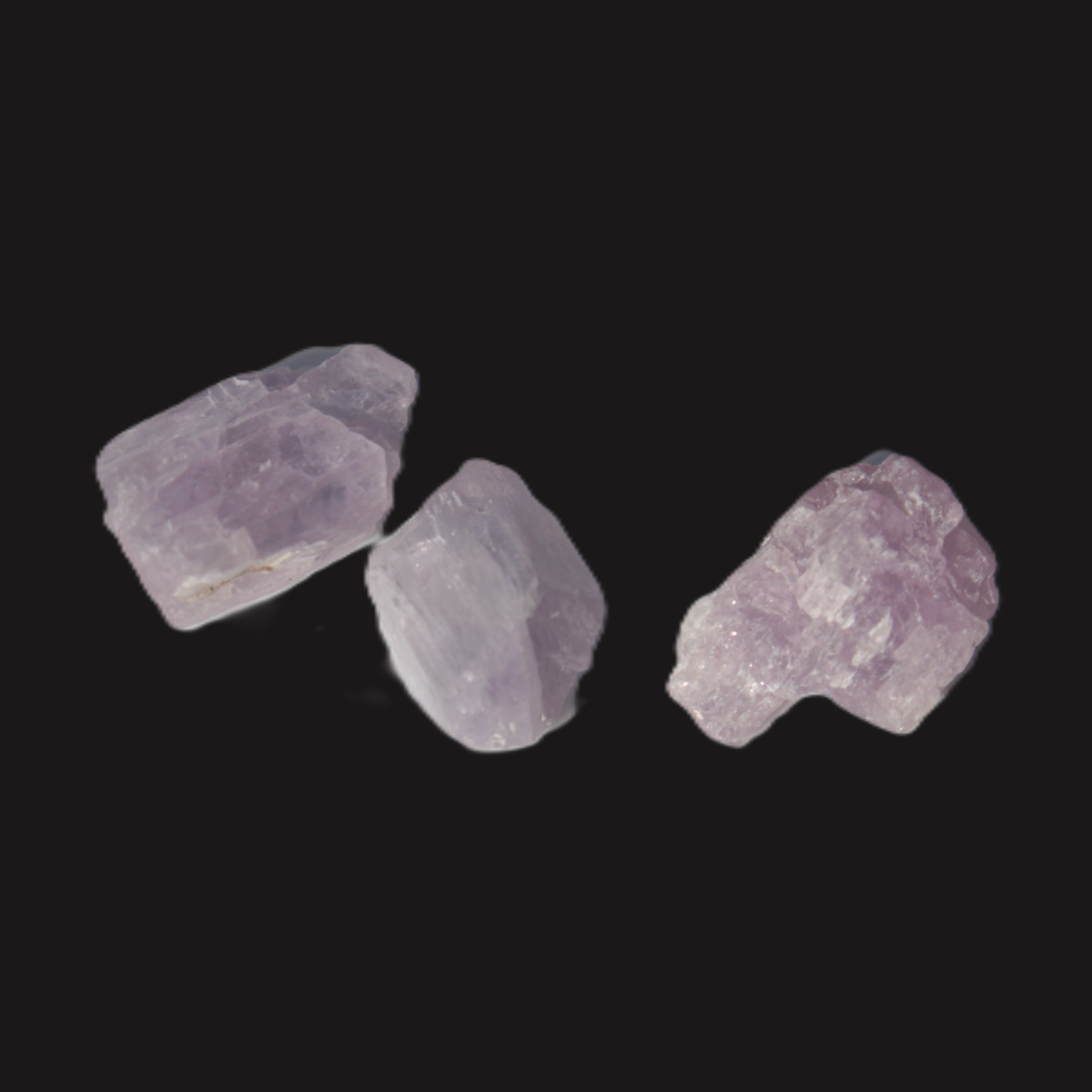 Pink/Lilac Kunzite 3 crystals from Afghanistan 7g Rocks and Things