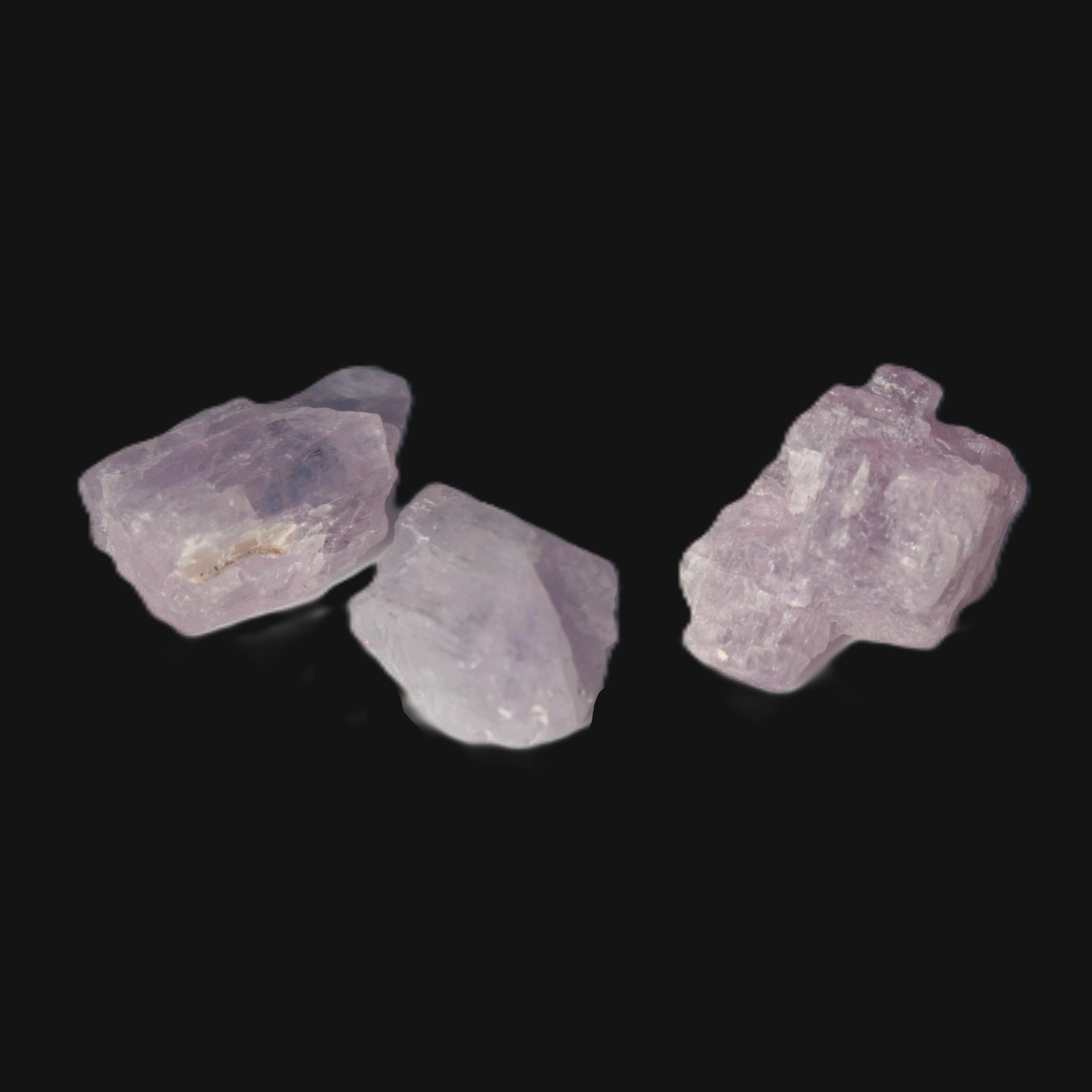 Pink/Lilac Kunzite 3 crystals from Afghanistan 7g Rocks and Things