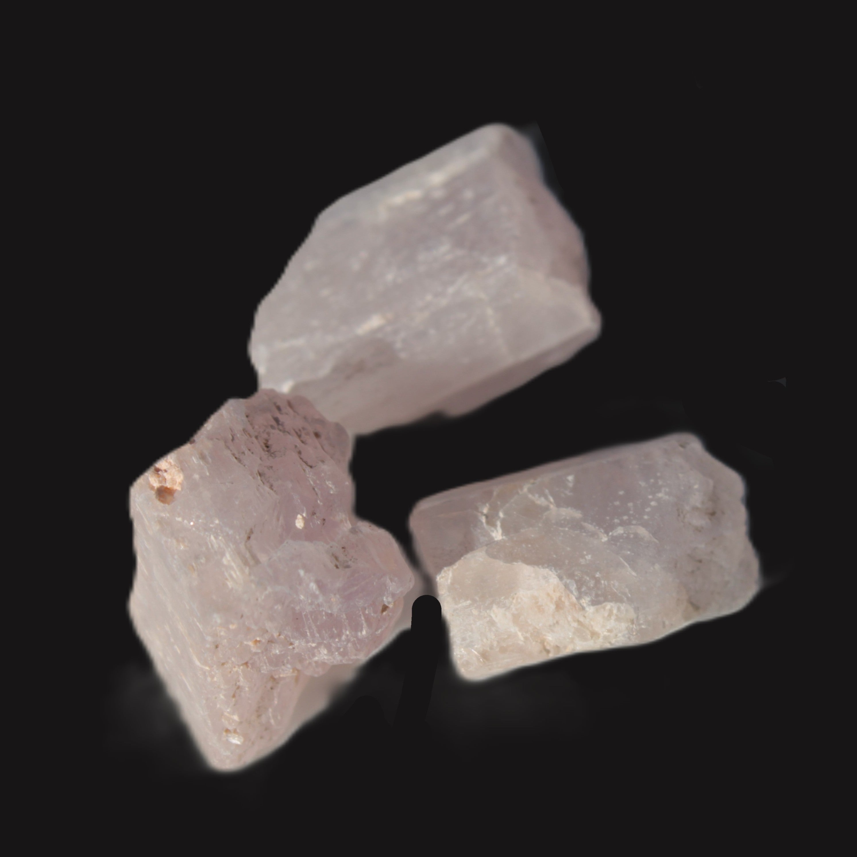 Pink/Lilac Kunzite 3 crystals from Afghanistan 7g Rocks and Things