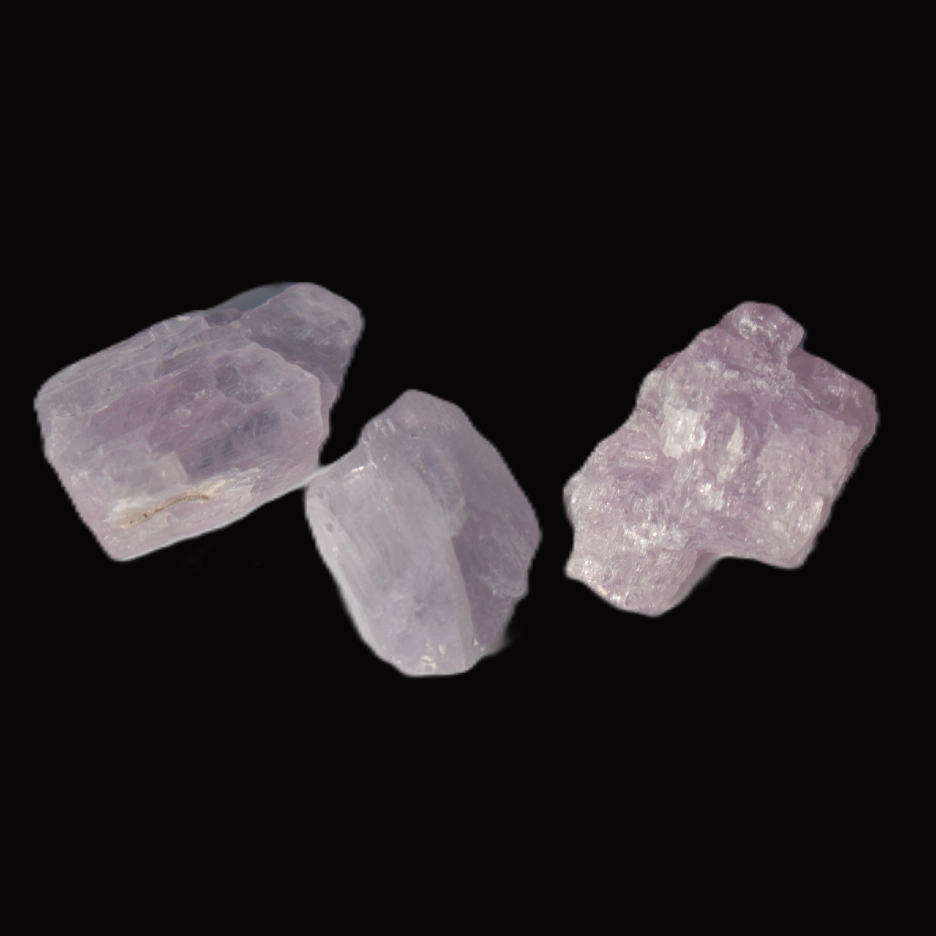 Pink/Lilac Kunzite 3 crystals from Afghanistan 7g Rocks and Things