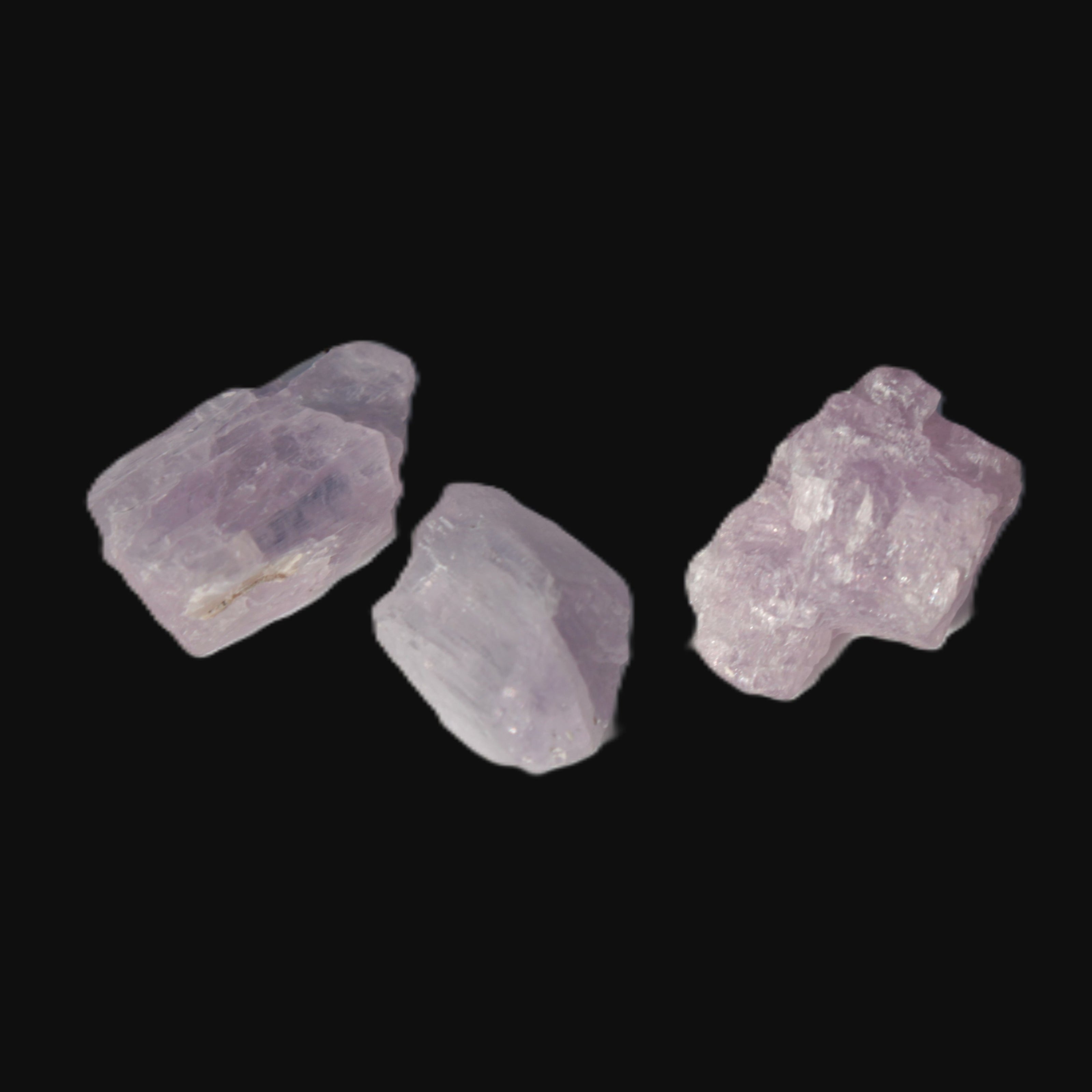 Pink/Lilac Kunzite 3 crystals from Afghanistan 7g Rocks and Things