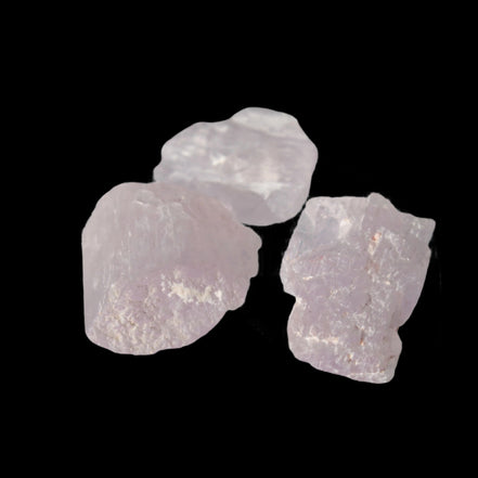 Pink/Lilac Kunzite 3 crystals from Afghanistan 30-33ct 6.0-6.6g in sunshine - Rocks and Things Store