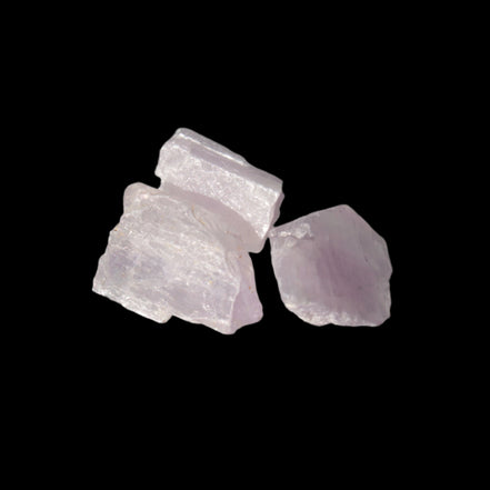 Pink/Lilac Kunzite 3 crystals from Afghanistan 30-33ct 6.0-6.6g in sunshine - Rocks and Things Store
