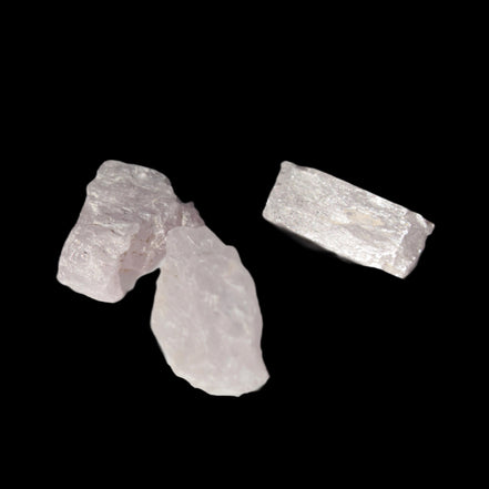 Pink/Lilac Kunzite 3 crystals from Afghanistan 30-33ct 6.0-6.6g in sunshine - Rocks and Things Store