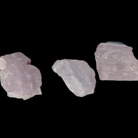 Pink/Lilac Kunzite 3 crystals from Afghanistan 30-33ct 6.0-6.6g Rocks and Things