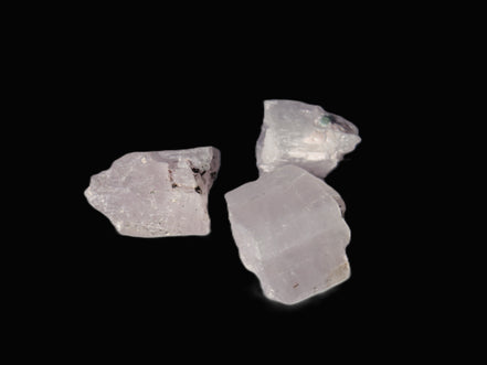 Pink/Lilac Kunzite 3 crystals from Afghanistan 30-33ct 6.0-6.6g Rocks and Things