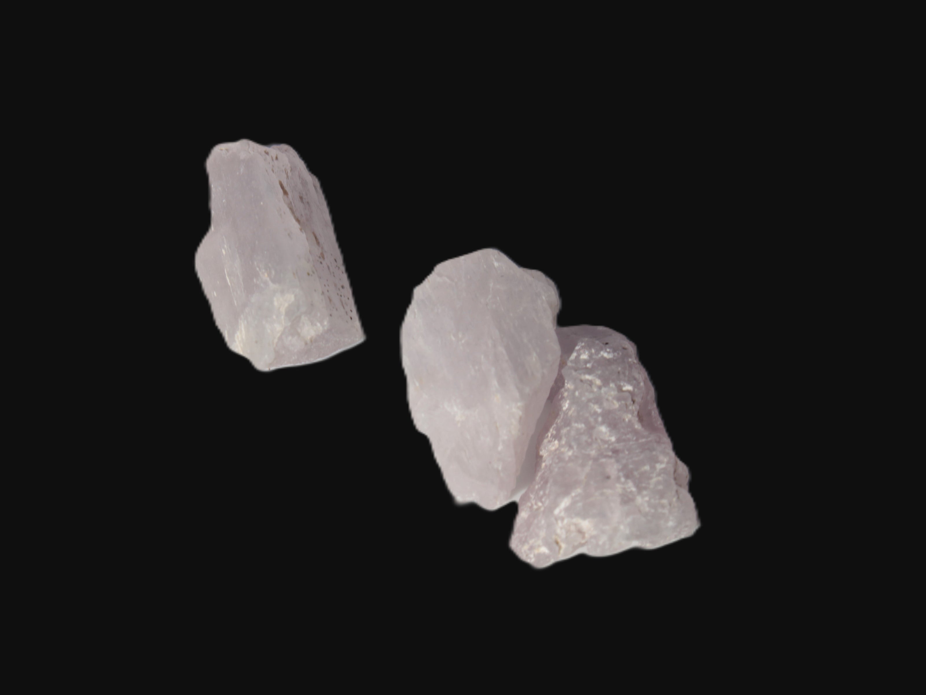 Pink/Lilac Kunzite 3 crystals from Afghanistan 30-33ct 6.0-6.6g Rocks and Things