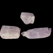 Pink/Lilac Kunzite 3 crystals from Afghanistan 30-33ct 6.0-6.6g Rocks and Things