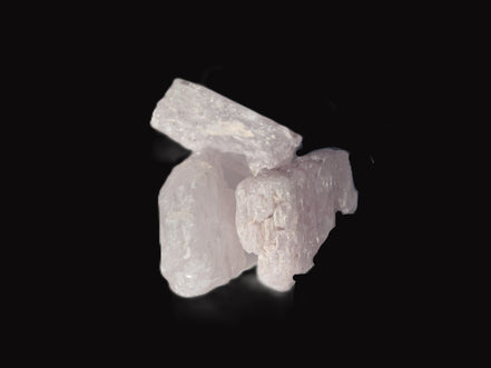 Pink/Lilac Kunzite 3 crystals from Afghanistan 30-33ct 6.0-6.6g Rocks and Things