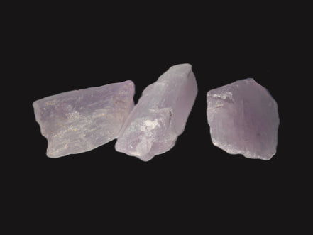 Pink/Lilac Kunzite 3 crystals from Afghanistan 30-33ct 6.0-6.6g Rocks and Things