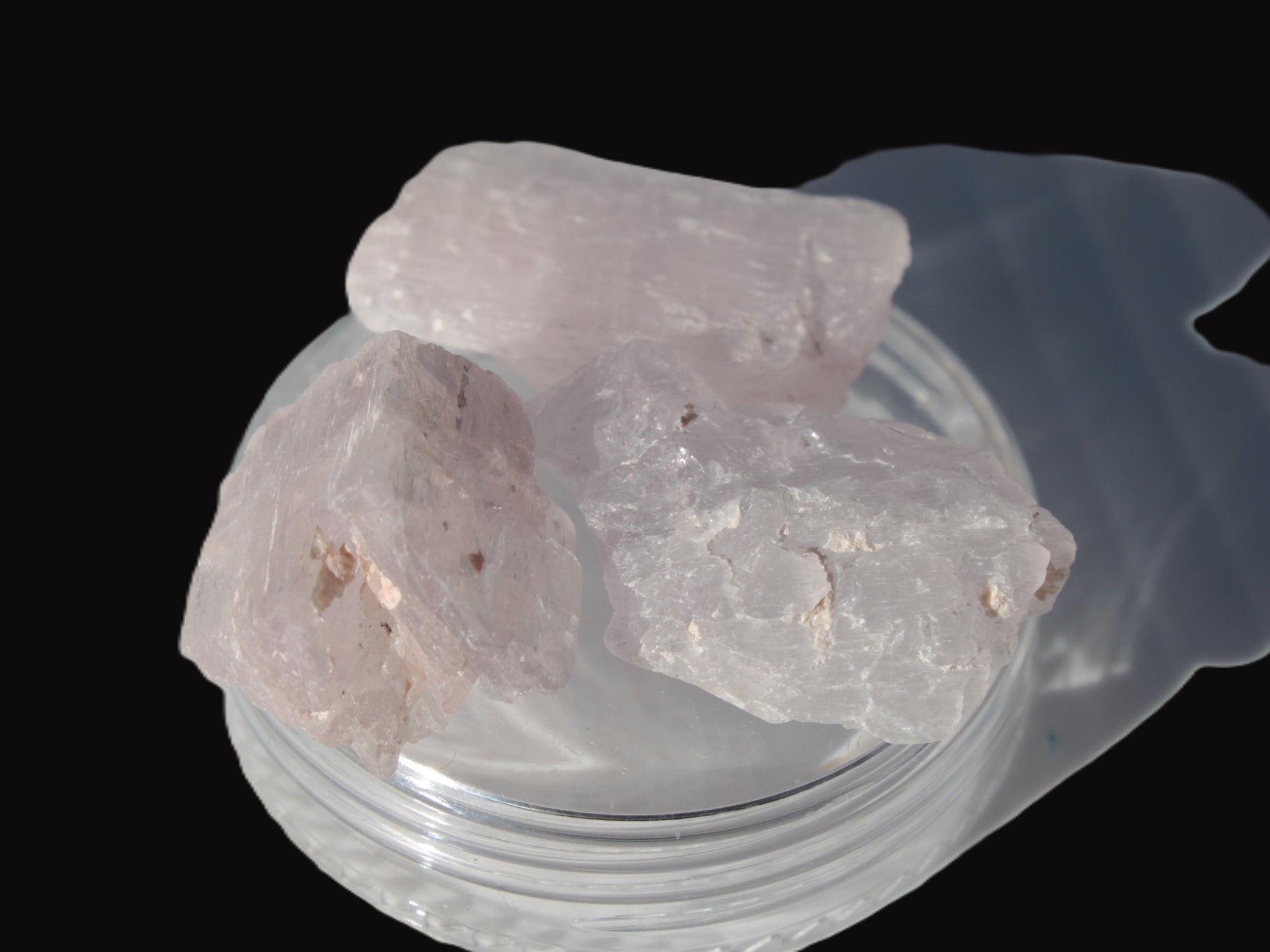 Pink/Lilac Kunzite 3 crystals from Afghanistan 61.8ct 12.3g Rocks and Things