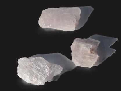 Pink/Lilac Kunzite 3 crystals from Afghanistan 61.8ct 12.3g Rocks and Things