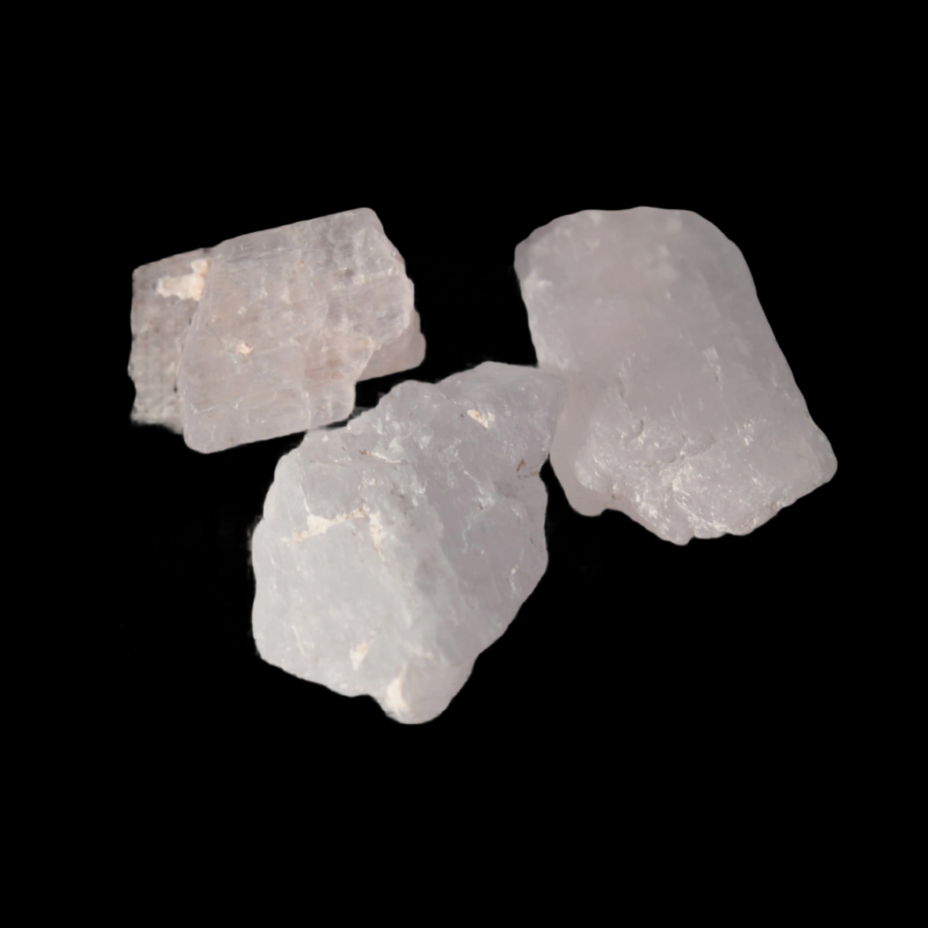 Pink/Lilac Kunzite 3 crystals from Afghanistan 61.8ct 12.3g in sunlight - Rocks and Things Store