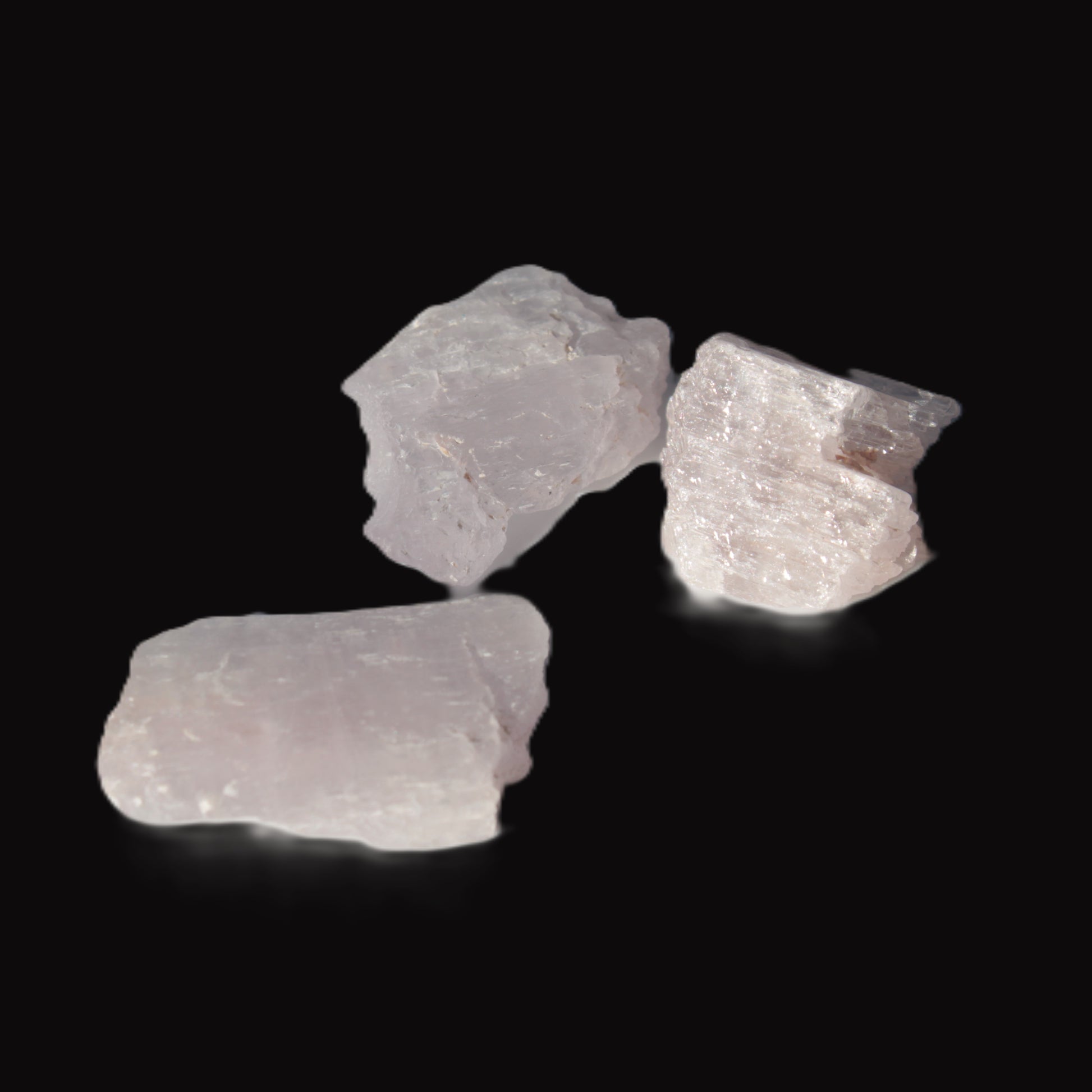 Pink/Lilac Kunzite 3 crystals from Afghanistan 61.8ct 12.3g Rocks and Things